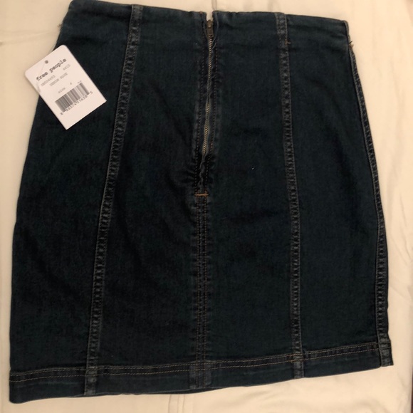 Free People Jean Skirt sz 4 NWT - Picture 1 of 2